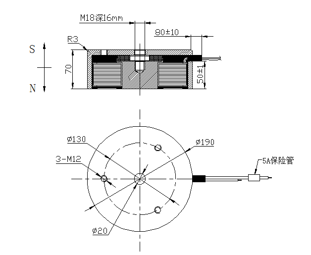电永磁星空体育综合登录入口（中国）官方网站
尺寸图